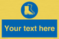 MC3018: Custom safety boots sign