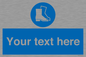 MC3018: Custom safety boots sign