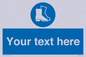 MC3018: Custom safety boots sign