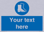 MC3018: Custom safety boots sign