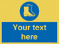 MC3018: Custom safety boots sign