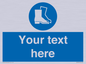 MC3018: Custom safety boots sign