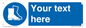 MC3018: Custom safety boots sign