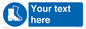 MC3018: Custom safety boots sign