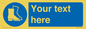 MC3018: Custom safety boots sign