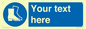 MC3018: Custom safety boots sign