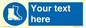 MC3018: Custom safety boots sign