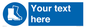 MC3018: Custom safety boots sign