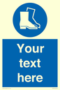 MC3018: Custom safety boots sign