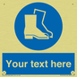 MC3018: Custom safety boots sign