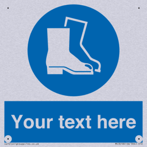 MC3018: Custom safety boots sign