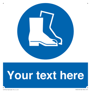 MC3018: Custom safety boots sign
