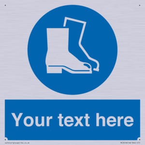 MC3018: Custom safety boots sign