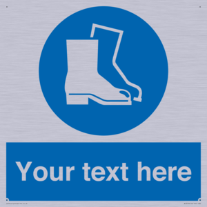 MC3018: Custom safety boots sign