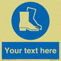 MC3018: Custom safety boots sign