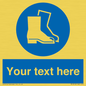 MC3018: Custom safety boots sign