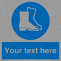MC3018: Custom safety boots sign
