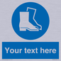 MC3018: Custom safety boots sign