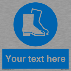 MC3018: Custom safety boots sign