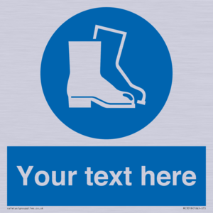 MC3018: Custom safety boots sign