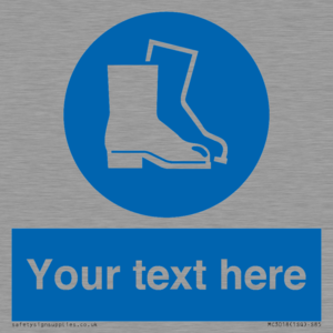 MC3018: Custom safety boots sign