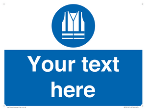 MC3019: Custom Hi-vis Vest Sign