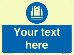 MC3019: Custom Hi-vis Vest Sign