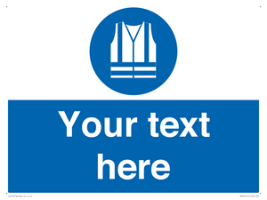 MC3019: Custom Hi-vis Vest Sign