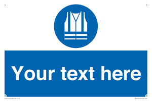 MC3019: Custom Hi-vis Vest Sign