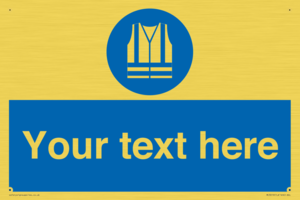 MC3019: Custom Hi-vis Vest Sign