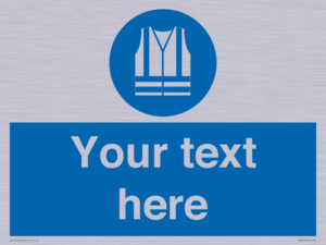 MC3019: Custom Hi-vis Vest Sign