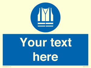 MC3019: Custom Hi-vis Vest Sign