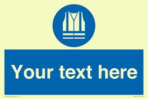 MC3019: Custom Hi-vis Vest Sign