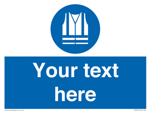 MC3019: Custom Hi-vis Vest Sign