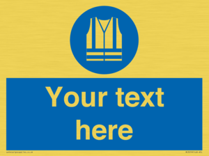 MC3019: Custom Hi-vis Vest Sign