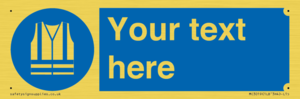 MC3019: Custom Hi-vis Vest Sign