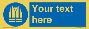 MC3019: Custom Hi-vis Vest Sign