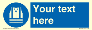 MC3019: Custom Hi-vis Vest Sign