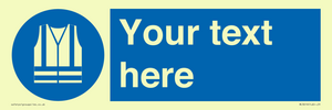MC3019: Custom Hi-vis Vest Sign