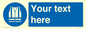 MC3019: Custom Hi-vis Vest Sign