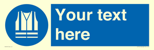 MC3019: Custom Hi-vis Vest Sign