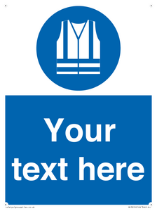 MC3019: Custom Hi-vis Vest Sign