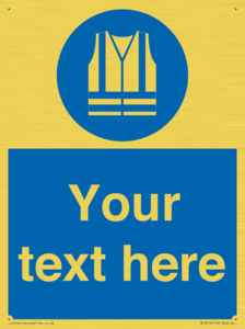 MC3019: Custom Hi-vis Vest Sign