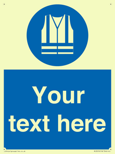 MC3019: Custom Hi-vis Vest Sign