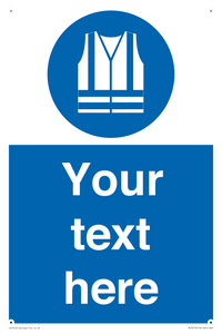 MC3019: Custom Hi-vis Vest Sign