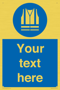MC3019: Custom Hi-vis Vest Sign