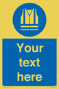 MC3019: Custom Hi-vis Vest Sign
