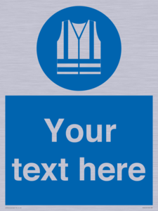 MC3019: Custom Hi-vis Vest Sign