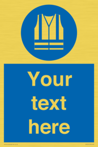 MC3019: Custom Hi-vis Vest Sign