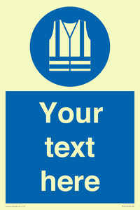 MC3019: Custom Hi-vis Vest Sign
